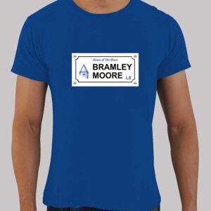 Bramley Moore Street Sign T-Shirt (Royal Blue)